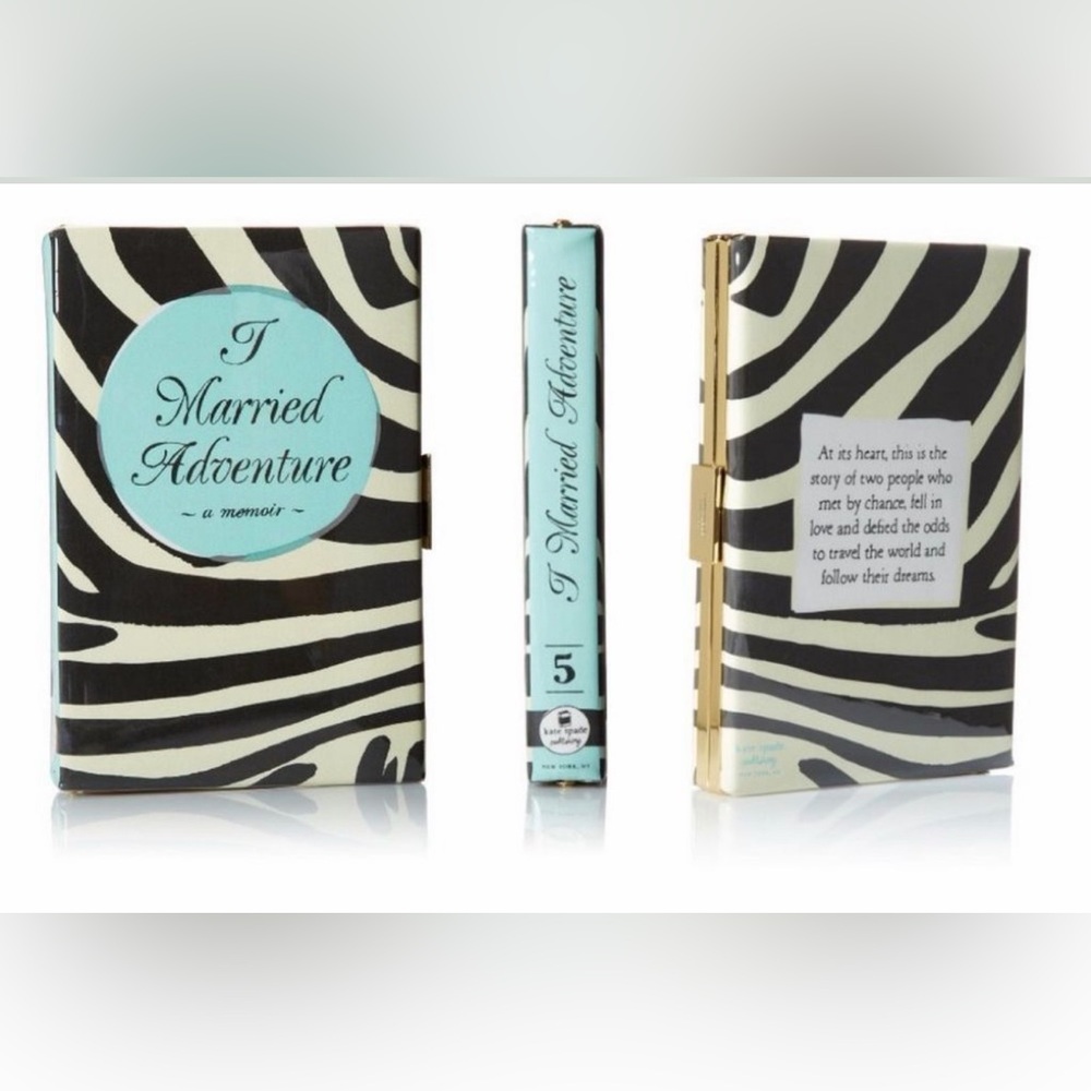 Kate Spade ~ I Married Adventure ~ Book of the Month Clutch (Rare)